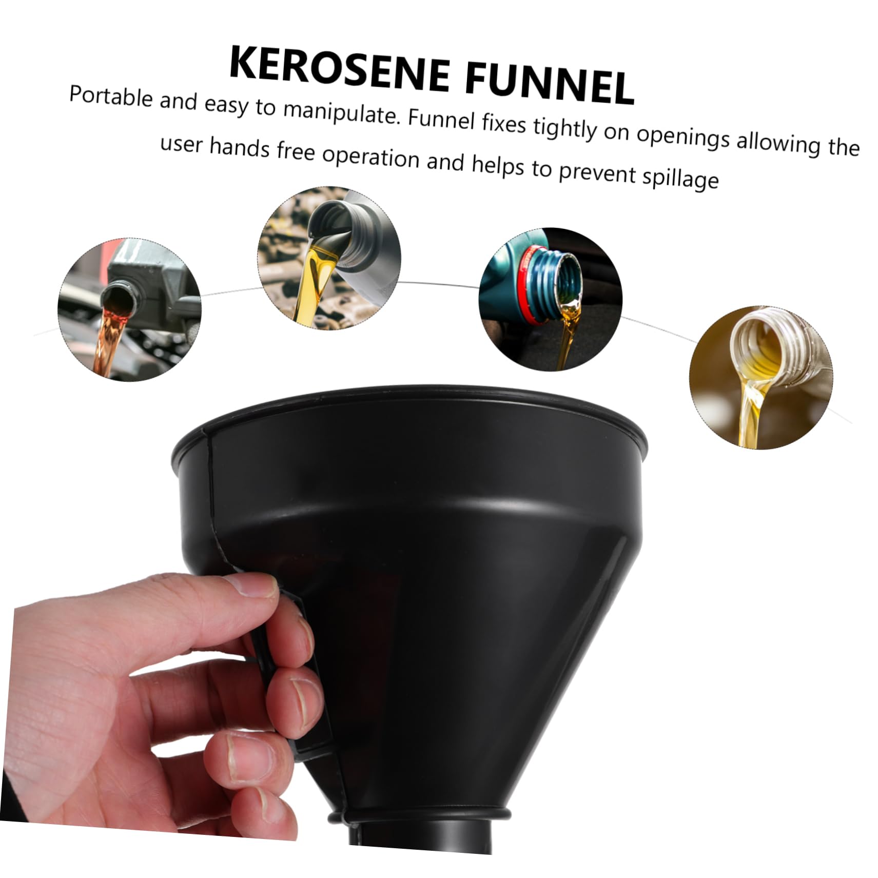 iplusmile 6pezzi Imbuto Per Motore Con Filtro Maglia Per Carburante Oli e Fluidi Vari Facile Da Usare e Maneggiare Strumento Duraturo Per Auto e