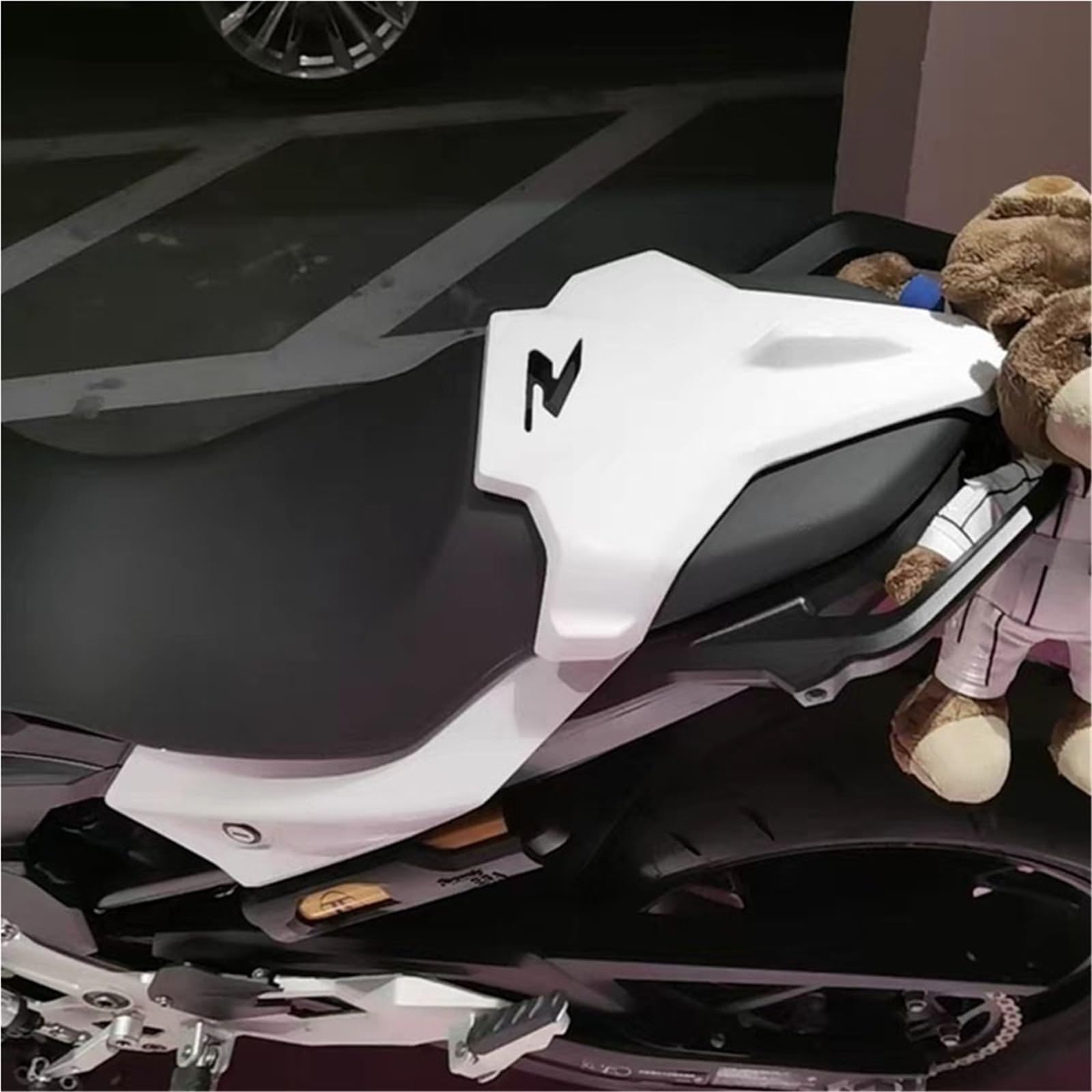 Cubierta De Asiento Trasero De Motocicleta, Carenado De Sección Trasera para BMW F900R F900XR 2020 2021 2022 2023(Black)
