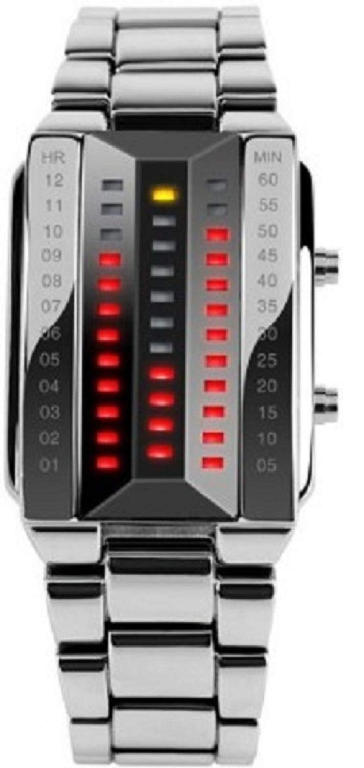 Pappi-Haunt Metallic LED Digital Silver Dial Unisex Watch (B01LBIDDHG) Amazon Price History, Amazon Price Tracker