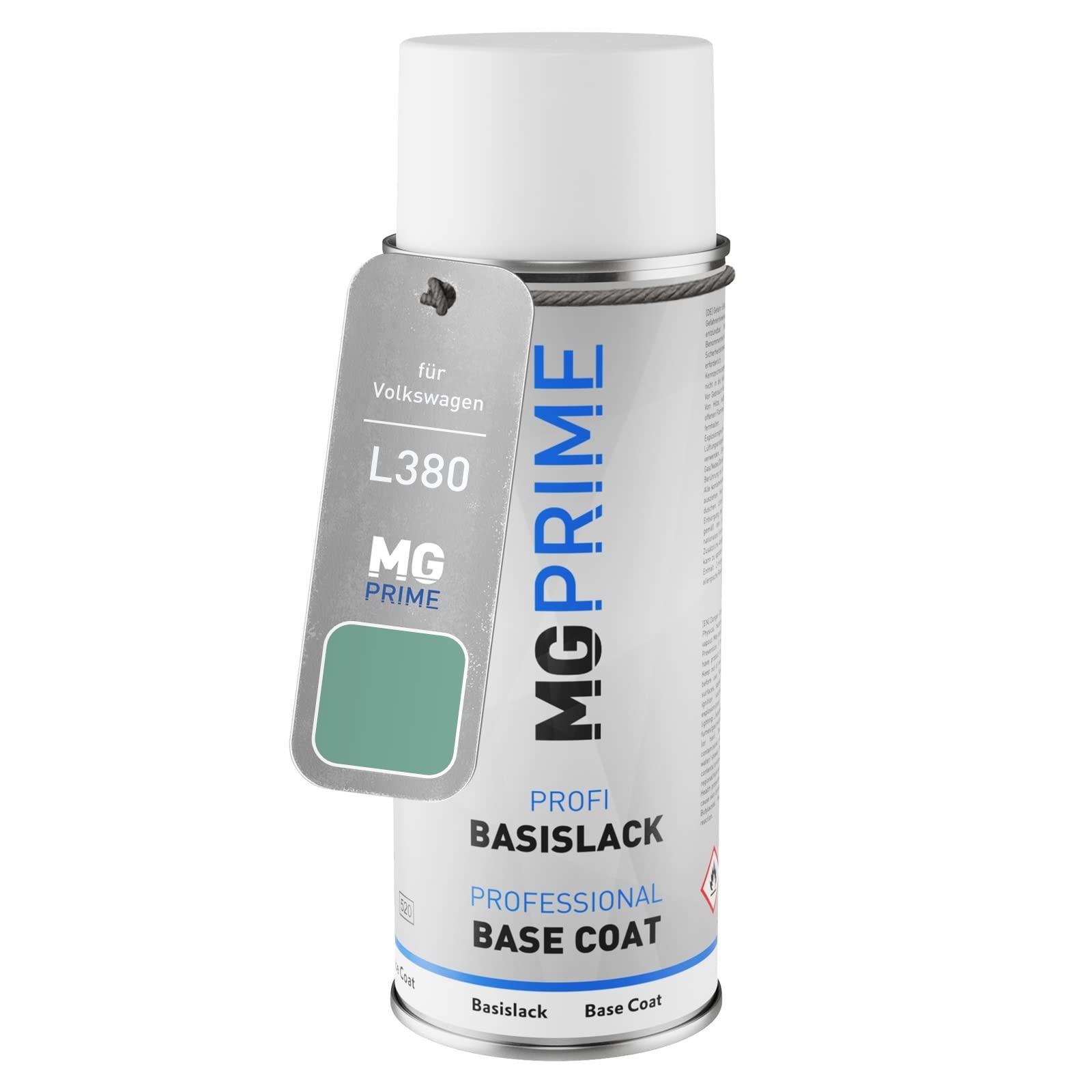 MG PRIME Car paint Spray can for Volkswagen VW L380 / 380 Türkis/Turquoise Base coat spray can 400ml