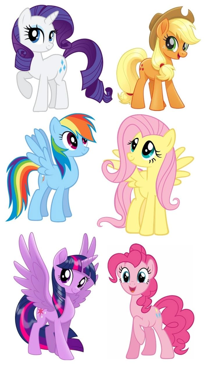 My Little Pony Cupcake Toppers, Pack of 6