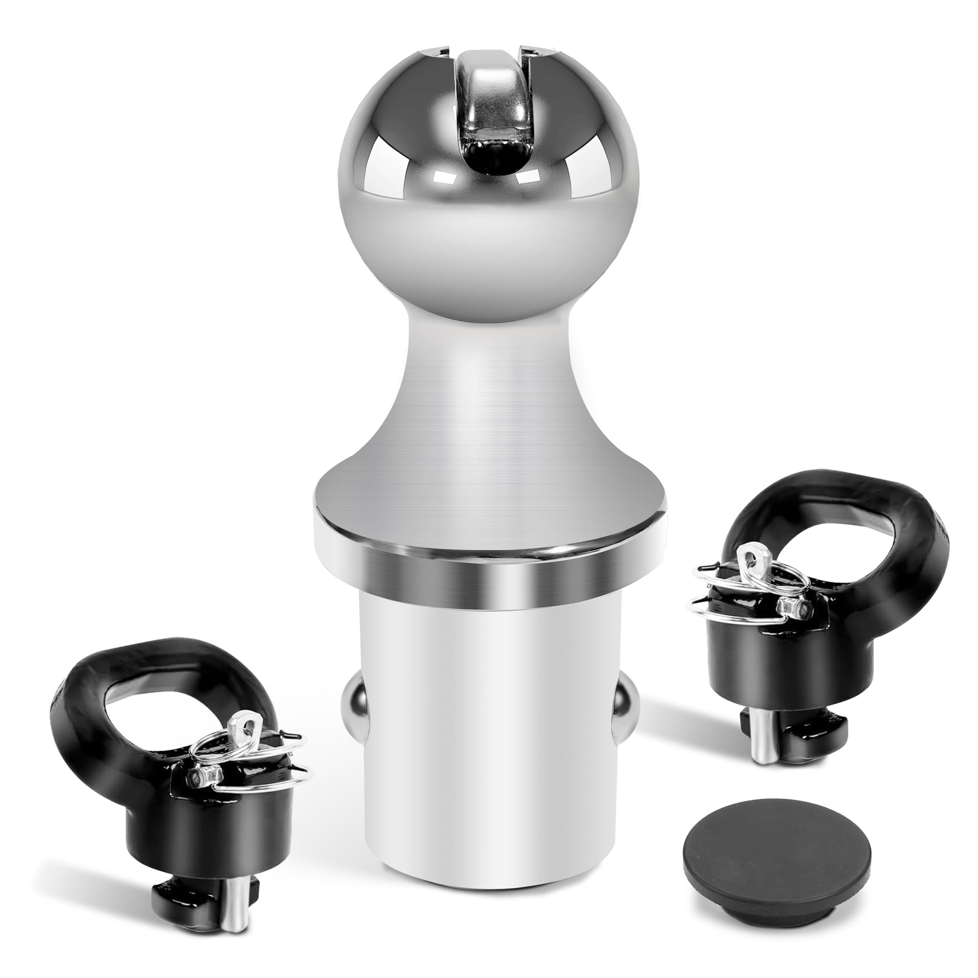 Gooseneck Ball 60618，2-5/16inch Trailer Ball ，Gooseneck Hitch Kit fits for Ford Puck System gooseneck 2013-2021 Dodge Ram 2500/3500
