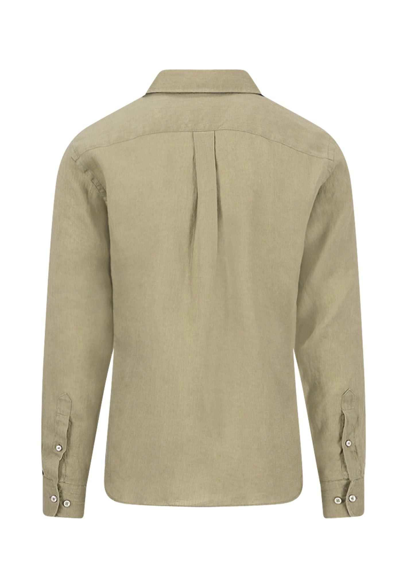FYNCH-HATTON Camicia in lino con colletto Kent
