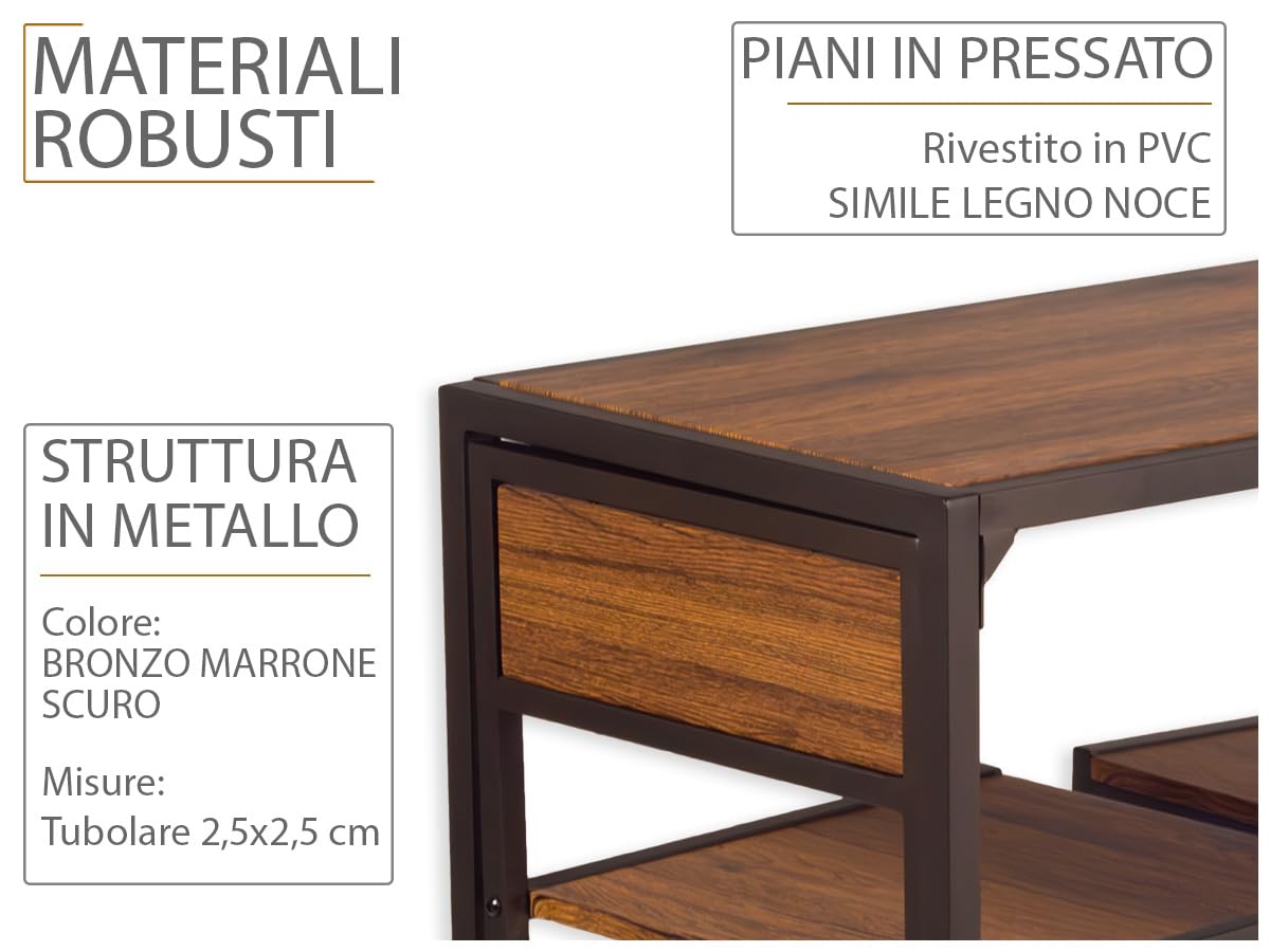 yelloo - Tavolo Bar con Sgabelli Salvaspazio, Angolo Bar per Casa, Tavolino Bar uso Interno, Ideale per Birreria, Pizzeria, Perfetto per Arredare Casa con Stile (Siena - Tavolo + 2 Sedie)