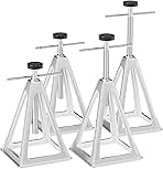 RVGUARD RV Stack Jacks 4 Pack with Storage Bag, Aluminum Stabilizer Jacks for RV Trailer Camper, Single Support Up to 6000 Lbs, Adjustable from 11