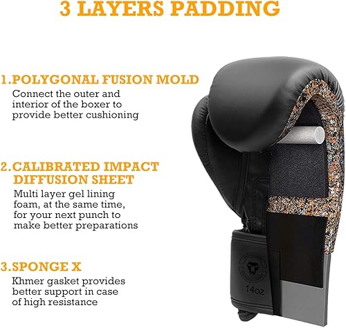 Miniatura 2 de LangRay Boxing Gloves for Adults Men Women, Punch Bag Training Gloves for MMA Sparring Kickboxing Muay Thai Fight Heavy Bag Fitness