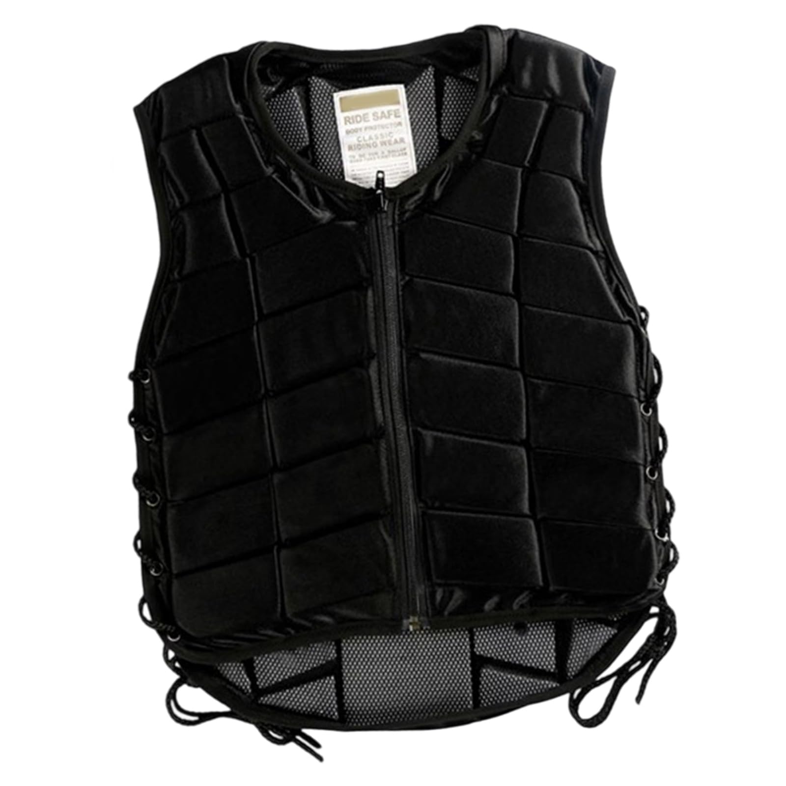 QIAOLIDA Breathable Equestrians Vest Protective Shock Absorption Armors with Zipper For Horse Riding Protectio