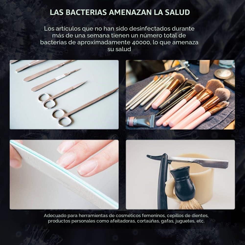 Esterilizador para salón de uñas, esterilizador UV para peluquería, dispositivo de desinfección UV LED, dispositivo de desinfección profesional para desinfección UV para salón de uñas, tatuaje, h
