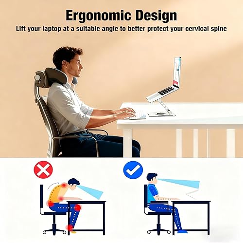 Miniatura 4 de Laptop Stand, Laptop Stand for Desk with 360° Rotating Base
