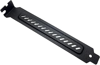 novonest 10 Pieces PCI Slot Cover,Hard Steel Dust Filter Blanking Plate,System Slot Blanking Panel,Black