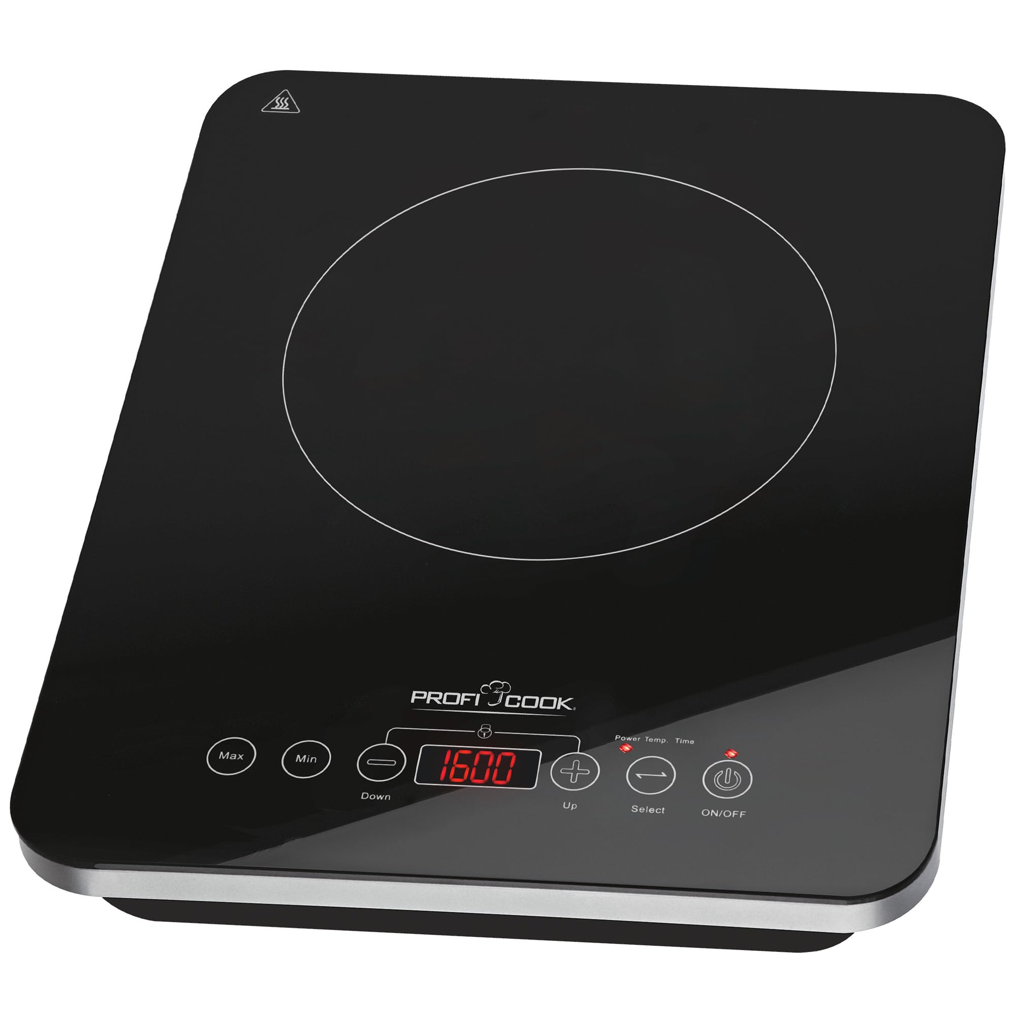 ProfiCook® Induktions-Einzelkochplatte | Schnelle Erhitzung durch Induktion | ECO-Save | Sensor Touch | Kochfeld mit 10 Leistungsstufen | Timer | Herdplatte mit Überhitzungsschutz | PC-EKI 1062