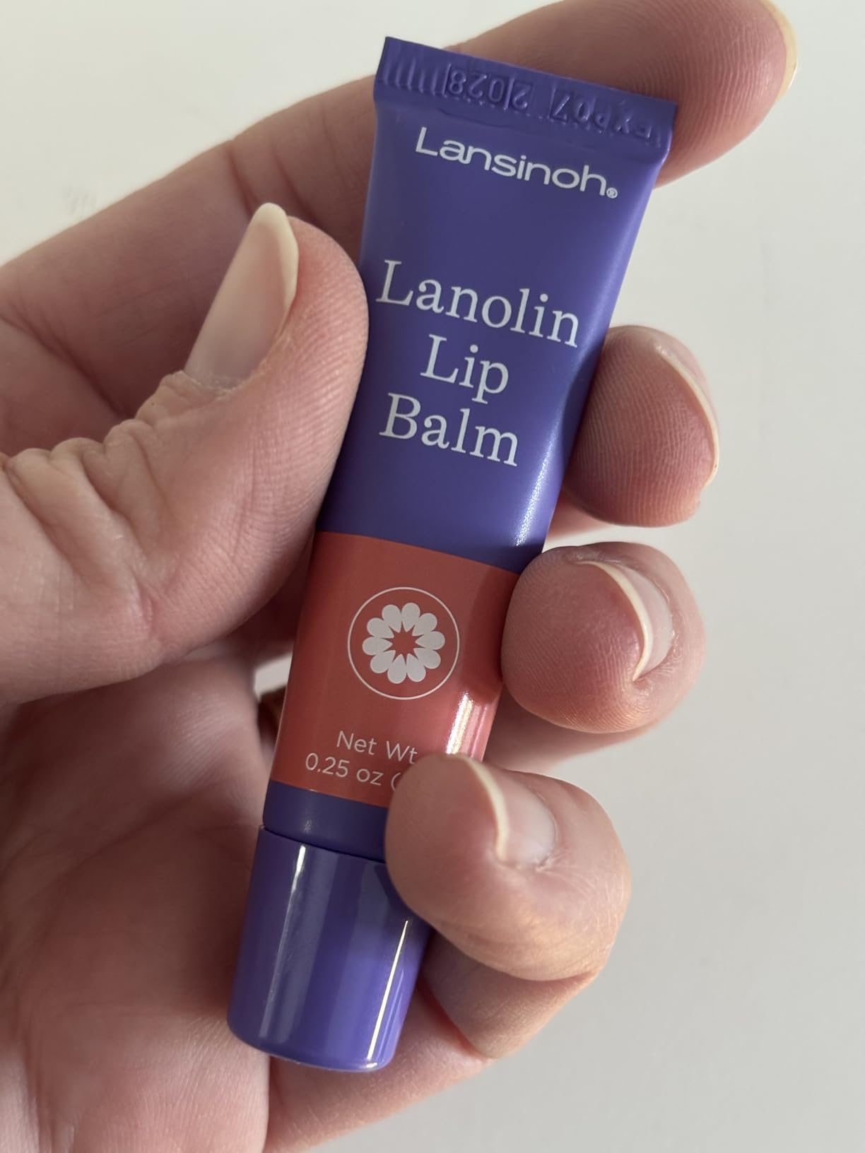 Lansinoh Lanolin Lip Balm, 2 Pack, 0.25 oz Each, Ultra-Moisturizing Lip Care with Natural Lanolin for Dry, Chapped Lips