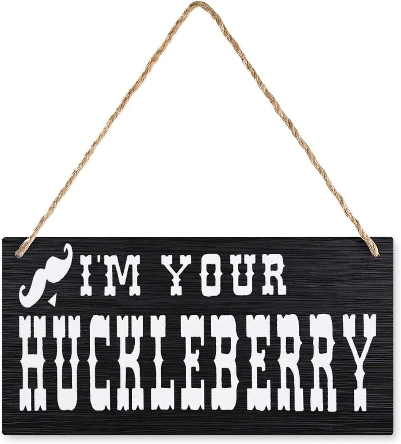 Wooden Sign For Front Door I'M Your Huckleberry Doc Holliday Tombstone Quote Wooden Wall Art Decor Decor Plaque Sign For House Family Living Room Bedroom Kitchen 8x12 Inch