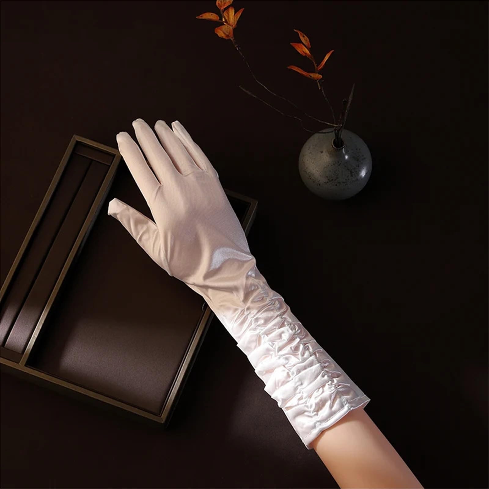 Guanti lunghi da 2 paia for accessori sposa, guanti donna eleganti Per Feste E Balli