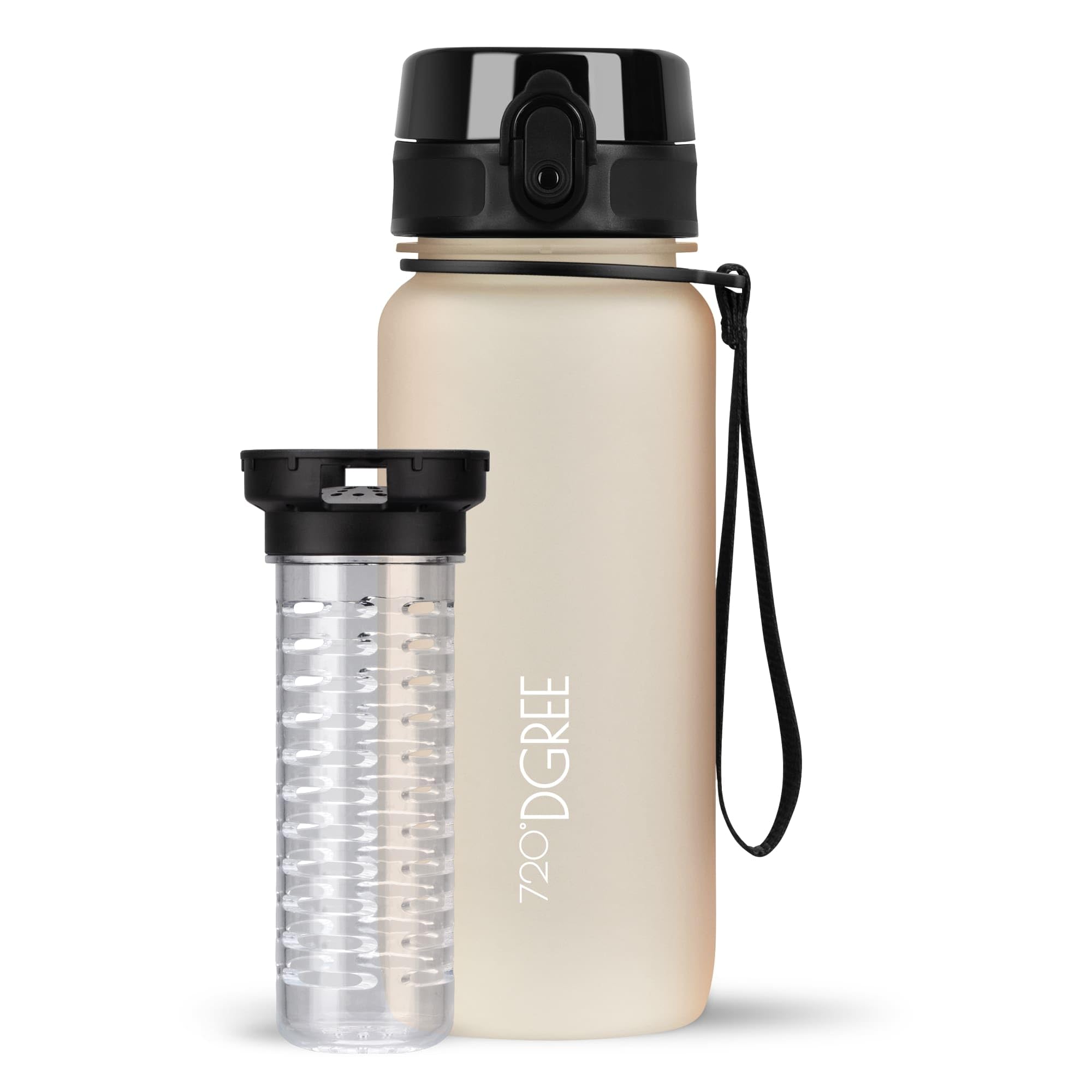 720°DGREE Botella Agua 1 Litro “uberBottle“ - Tamiz-Fruta, softTouch - Sin BPA, Prueba de Fugas, Reutilizable - Cantimplora, Water Bottle ideal para Deporte, Fitness, Gimnasio, Senderismo, Ciclismo — view 205