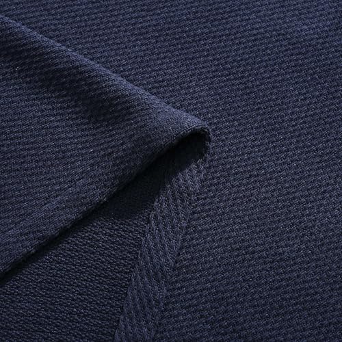 Image of Tommy Hilfiger - Queen Cotton Blanket, Textured Pique Weave Bedding, Medium Weight Soft Blanket, Anti-Pilling & Fade Resistant, Ideal for Layering, Oeko-TEX Certified (Navy)