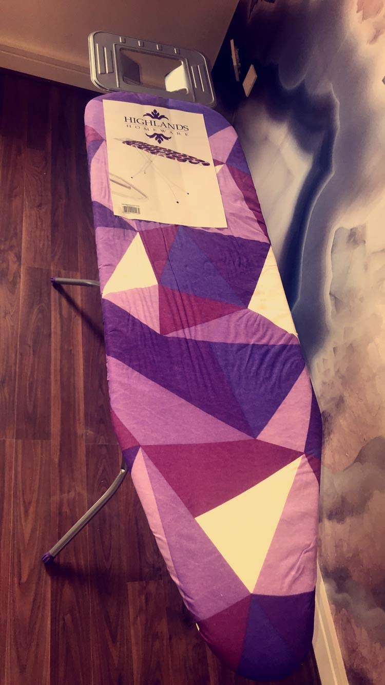 Highlands Purple Laundry Accessories Collection, Ironing Board (3 Types, Steam Iron, Standard Iron, Electric Clothes Airer/Dryer (Standard Ironing Board)