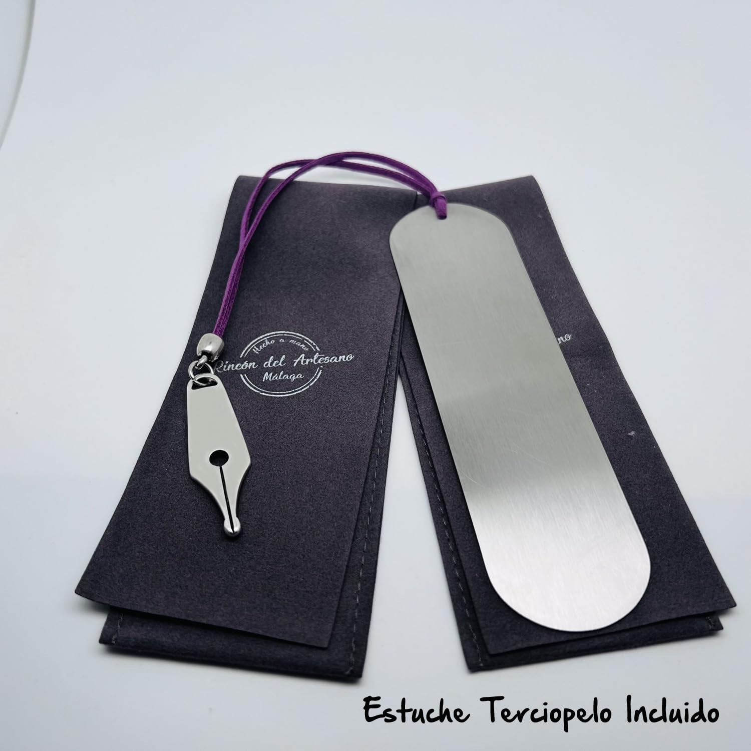 Marcapáginas Personalizado para Profesores en Acero Inoxidable – Grabado con Nombres, Curso y Ciclo Escolar – Medidas 145x40mm – Regalo Original Fin de Curso. Modelo Enseñar es dejar Huella