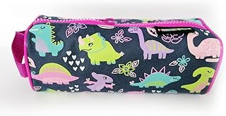 مقلمة بسوستة بتصميم ديناصور استوائي من البوليستر، لون كحلي، موديل PM21084A، من بول كريتيف