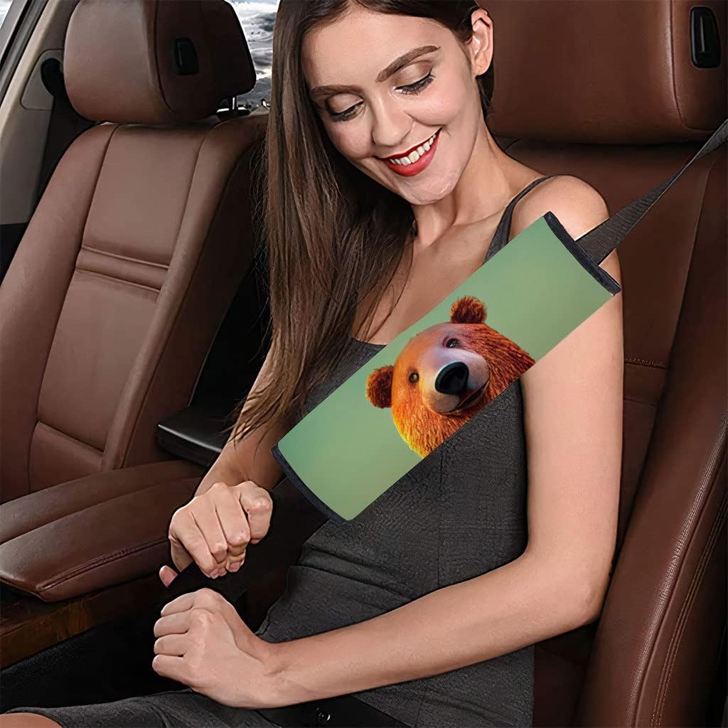 Fireman Design Car Seat Belt Pads - Animal Graphic Seat Belt Covers - Cool Seat Belt Covers