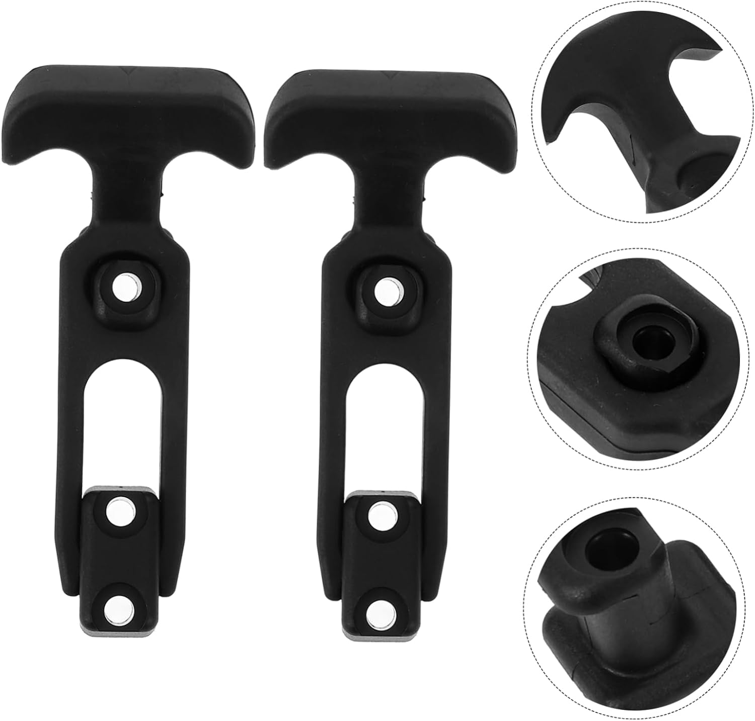 2pcs Rubber T Handle Hasp Draw Latches for Toolbox Cabinet