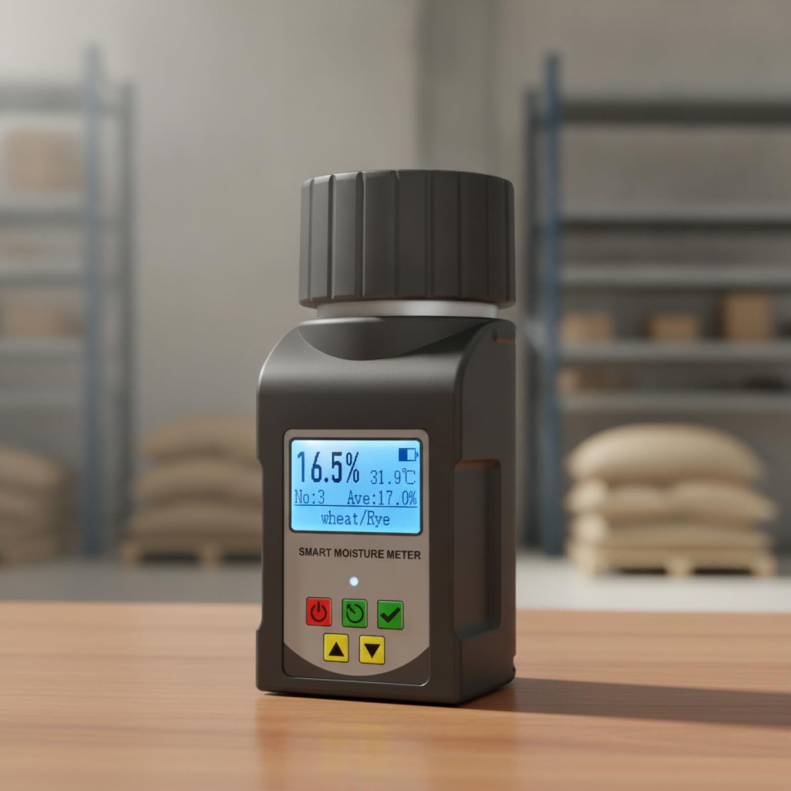 Qianly E Higrómetro Portátil Medidor Temperatura y Humedad Retroiluminado para Agricultores