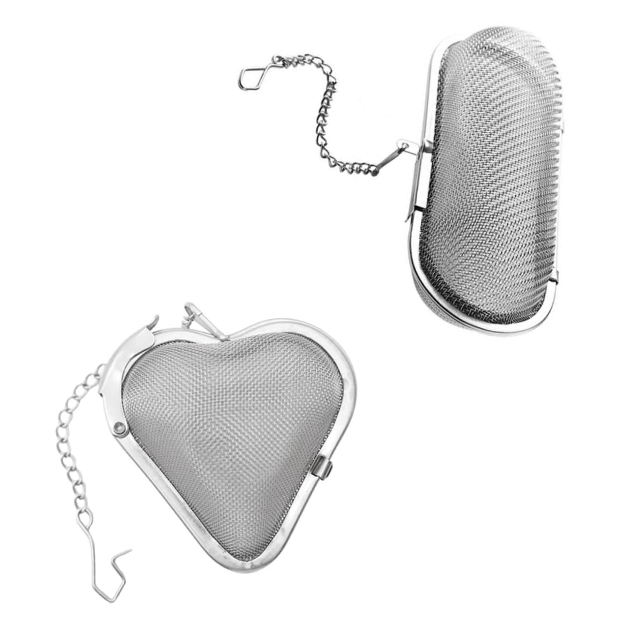 Cabilock 2Pcs Stainless Steel Spice Balls Multi Purpose Tea Strainer for Loose Leaf Tea Seasoning Filtering Design for Home Office Tea Rooms Cooking