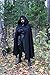 JPXH Renaissance Cloak with Hood Medieval Costume Men and Women Cape Halloween Blue