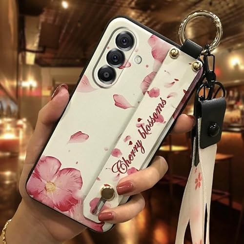 Phone Case Compatible with Samsung Galaxy A37 5G/SM-A376U/B, Protective Back Cover Durable Wrist Strap Waterproof Wristband Kick