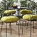 Greendale Home Fashions 18 in. Round Outdoor Bistro Chair Cushion (set of 4), Kiwi