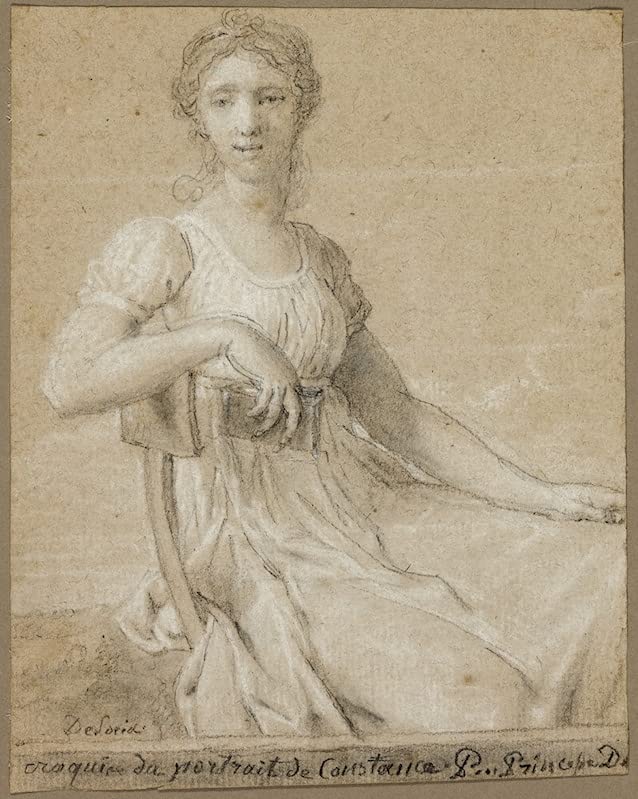 Tableau portrait de Constance Pipelet Jean-Baptiste Désoria poster décoration murale 60x90