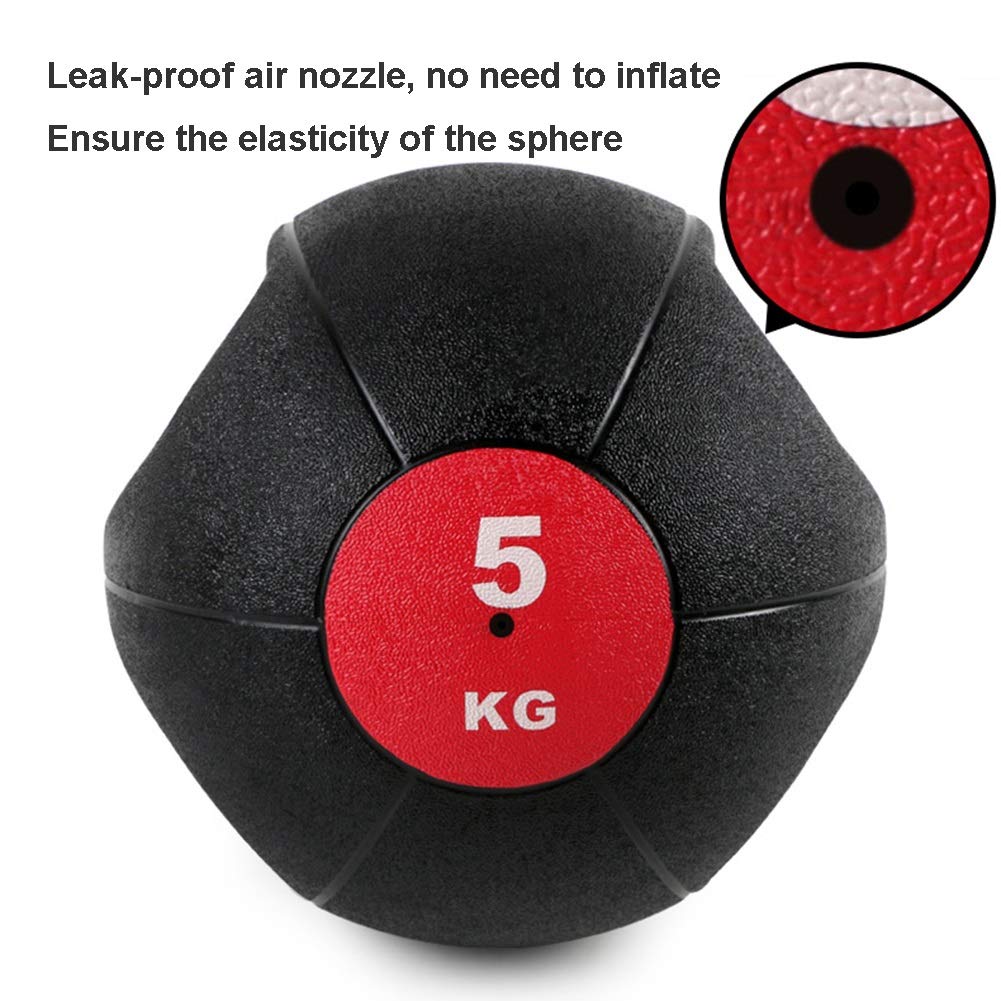 Medizinbälle Binaural Medizinball, Gummi Gravity Ball, Core Training Muskeltraining Fitness Ball for Home und Fitnessraum, 3 kg / 4 kg / 5 kg / 6 kg / 7kg / 8KG / 9KG / 10kg (Size : 8kg/17.6lb)