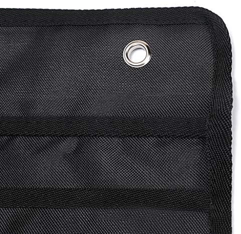 IGNPION 30 Pockets Hanging File Organizer Over Door Storage Pocket Chart Cascading Wall Organizer Hanging Literature Magazine Paper Holder wth 5 Hooks for Home Office School