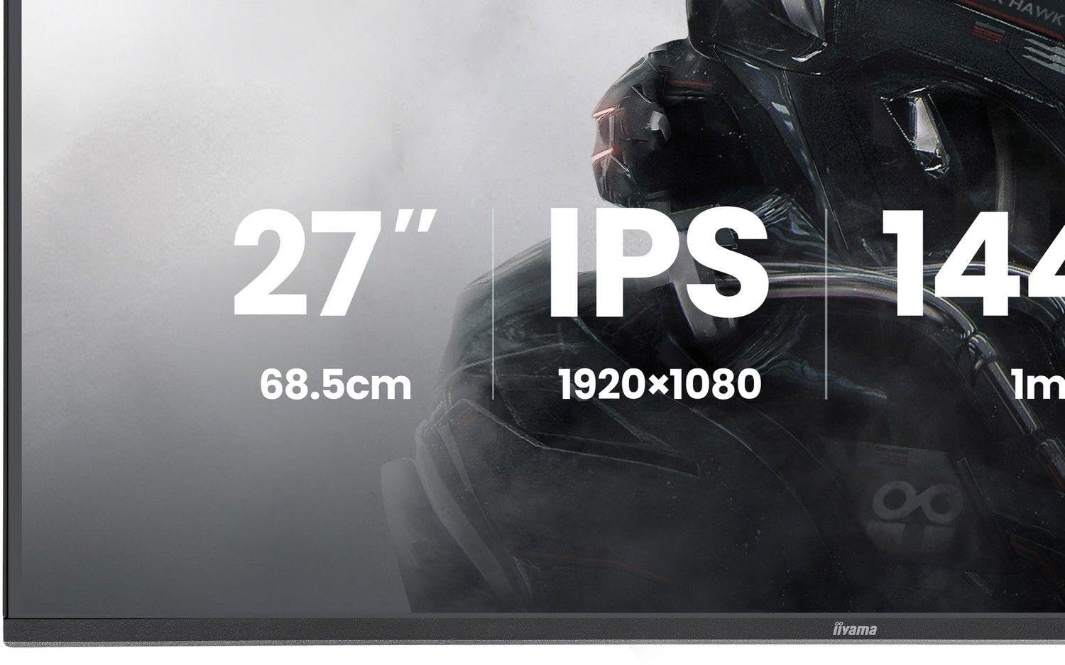 iiyama GB2741HSU-B1-27, IPS, 1920 x 1080/144 Hz, 1H1DP, HAS