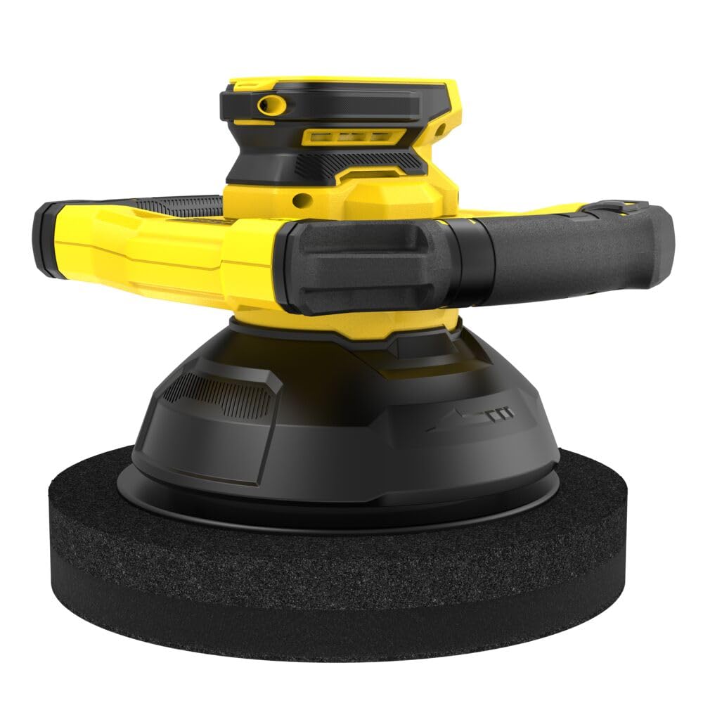 Pulidora V20 Li-Ion 18V, 3 velocidades 2.200/2.400/2.800 rpm, diámetro 254mm, tamaño de órbita 12mm, vibración 5,4m/s. Sin batería/cargador