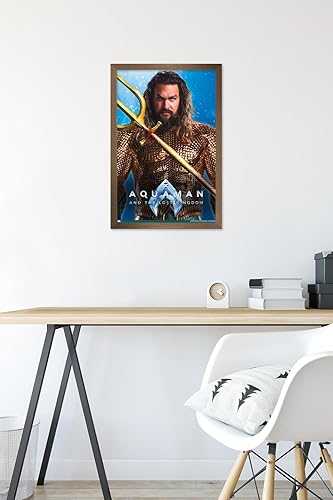 Miniatura 59 de Trends International DC Comics Movie Aquaman y el Reino Perdido - Póster de pared de Aquaman, 14.72 x 22.37 pulgadas, versión enmarcada en blanco