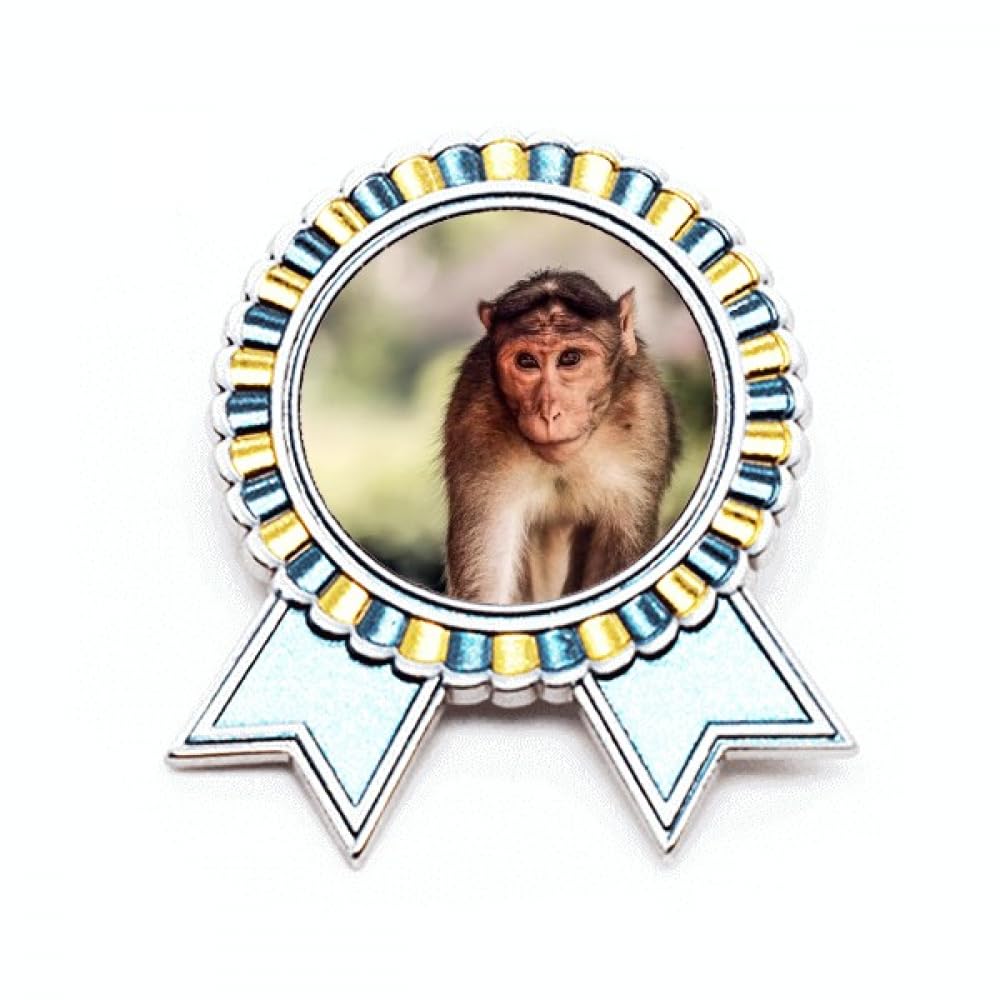 Broche singe en métal taille M pour accessoire de mode