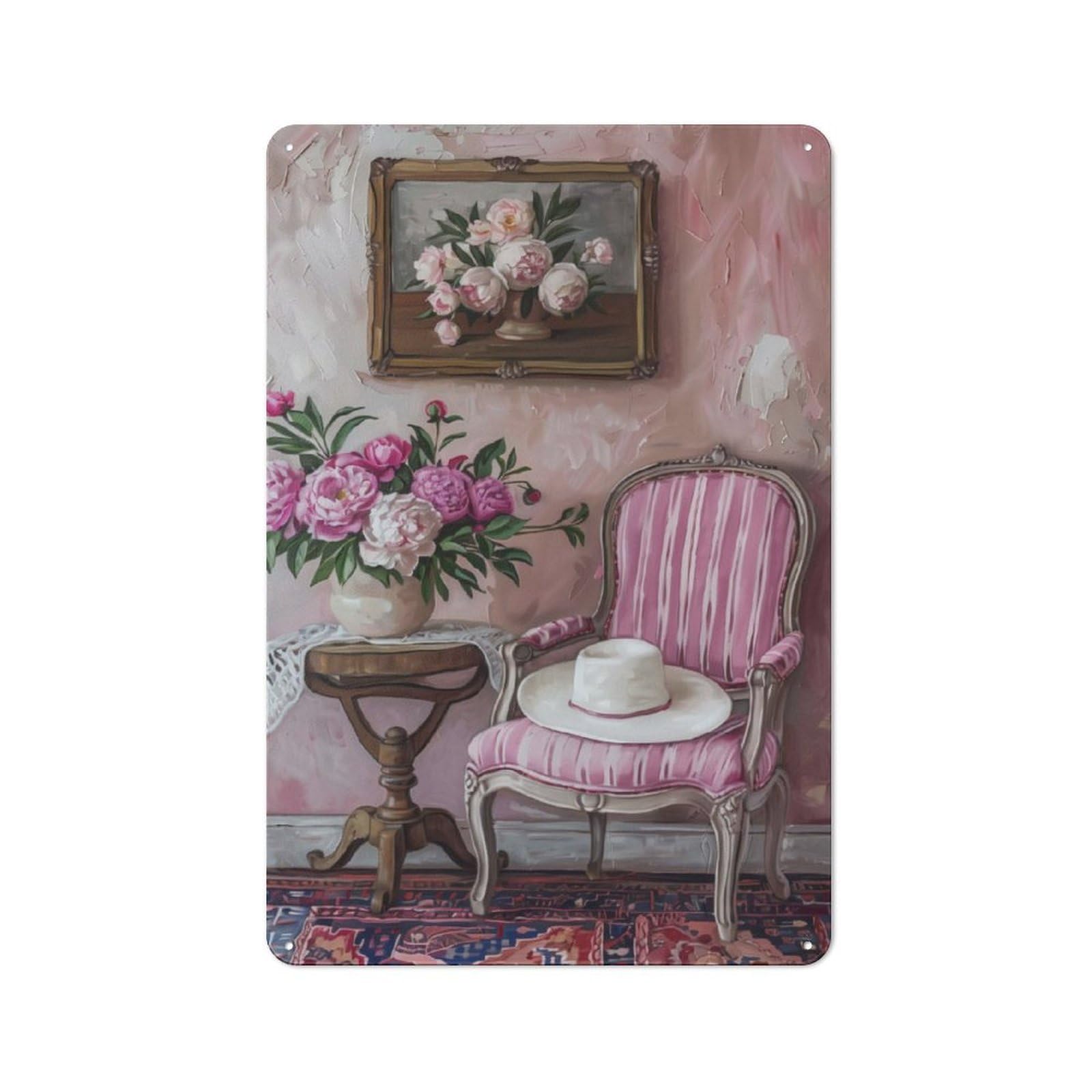 Junmoney Serene Home Decor Industrial-Style Tin Sign 30X20cm For Pub Or Café, Suited To Pub Decor Enthusiasts