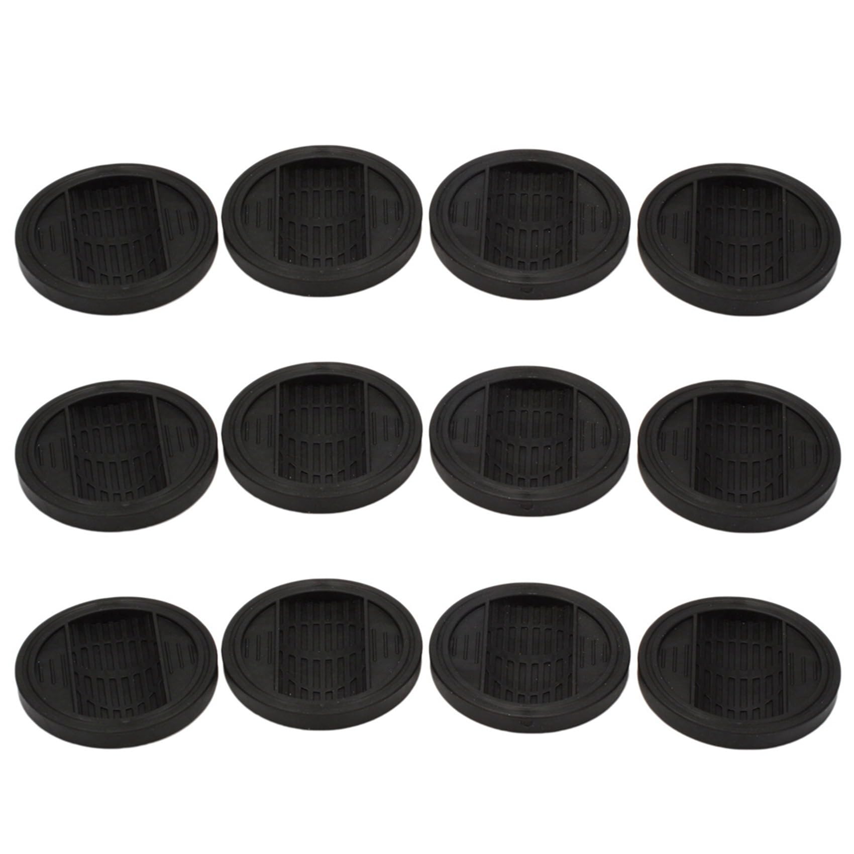 Hndhbfgrt Furniture Castor Cups 12 PCS, Rubber Feet Pads Non Slip Furniture Coasters for Chair Leg Floor Protectors Bed Sofa Wheel