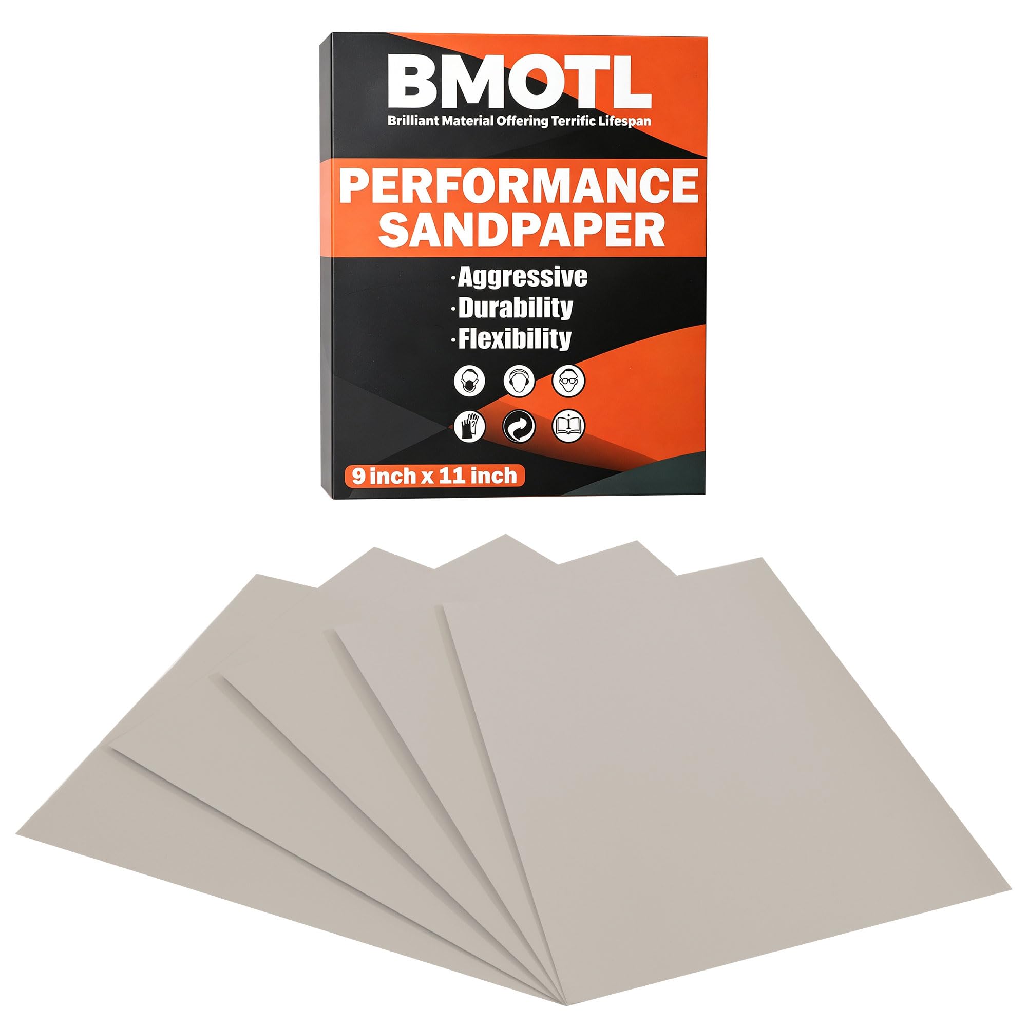 Sandpaper Sheets Assortment - 42 Pcs, 120-5000 Grit -12 Sandpaper Sheets Assortment - 42 Pcs, 120-5000 Grit -12