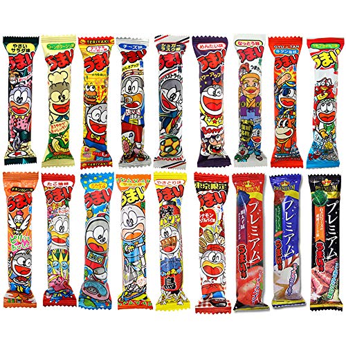 Umaibo Various Taste 18 types 100pcs Set Japanese Stick Type Snack Ninjapo