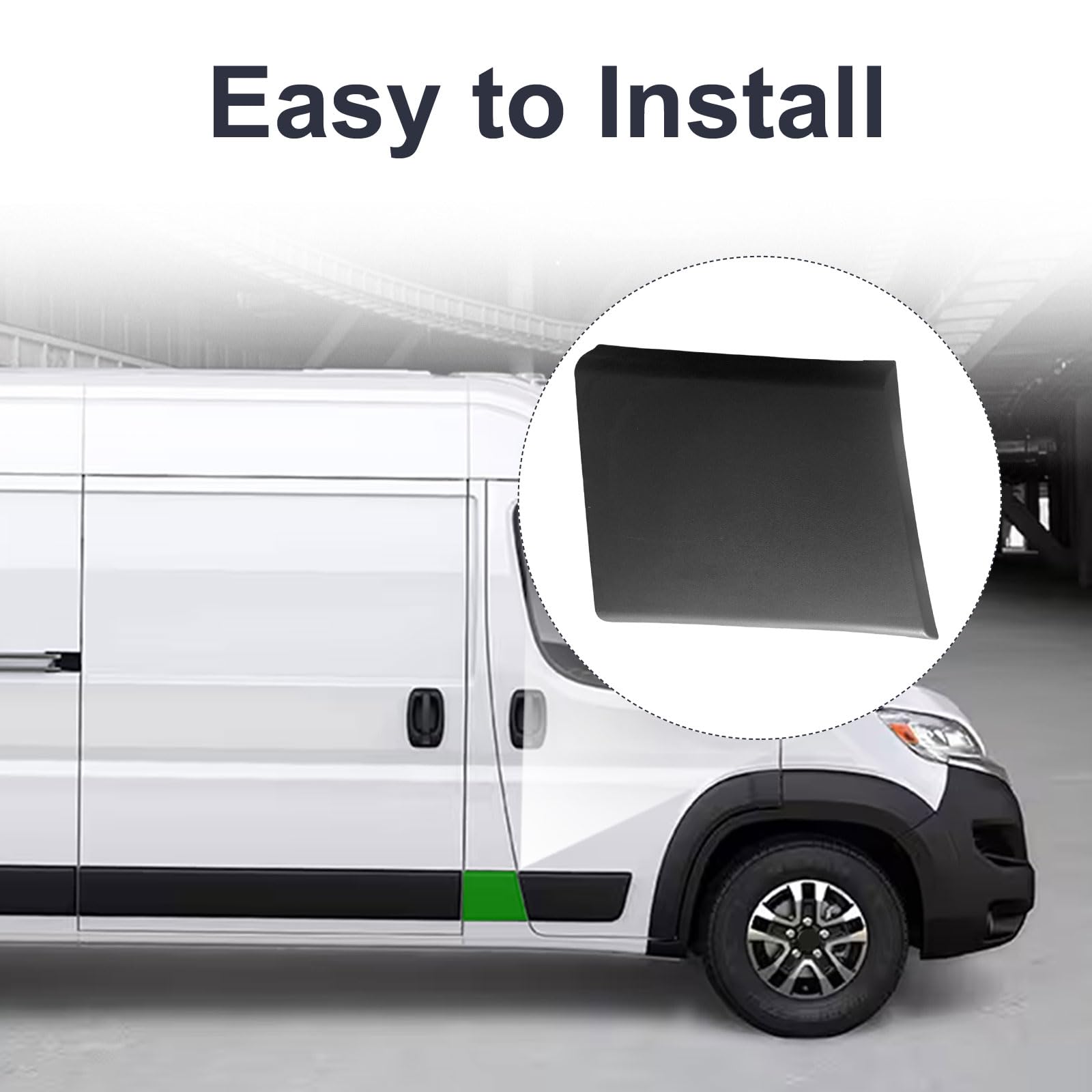 Right Front Lower Body Molding Trim For Ram ProMaster 1500 2500 3500 2019-2024 – Passenger Side B Pillar Cover – Replaces 1ZT47JXWAB