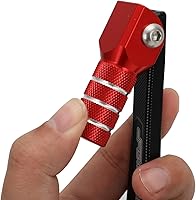 Vista 8 de JFG RACING Palanca de cambios de motocicleta Palanca de cambios Punta plegable CNC para CRF 110 CRF110F 2013-2023 TTR 110 08-09 11-21 Rojo