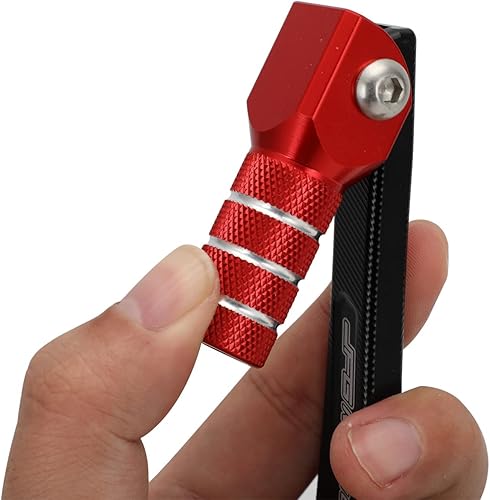 Miniatura 8 de JFG RACING Palanca de cambios de motocicleta Palanca de cambios Punta plegable CNC para CRF 110 CRF110F 2013-2023 TTR 110 08-09 11-21 Rojo
