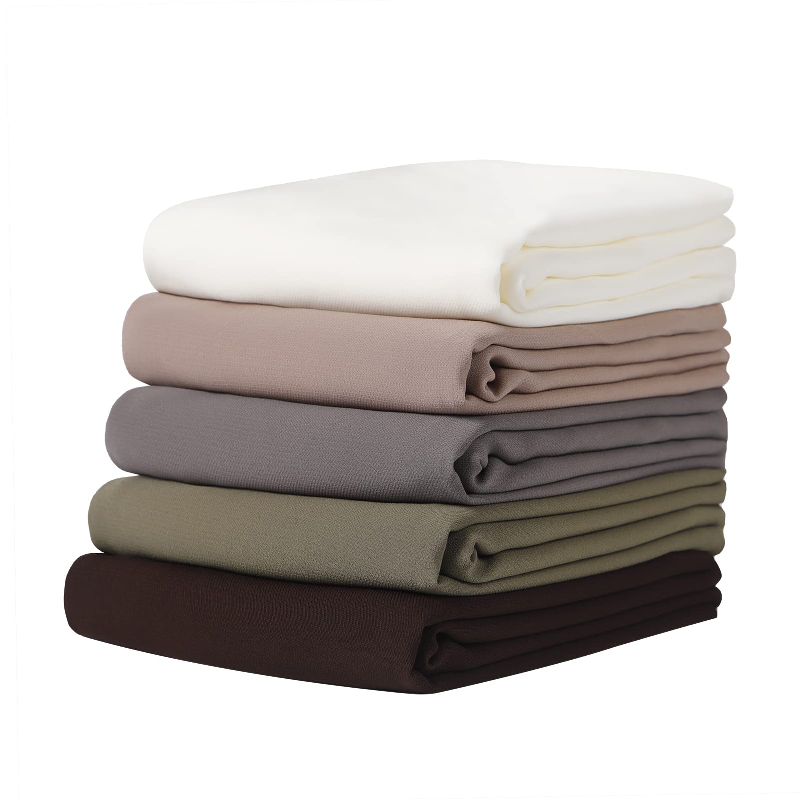 NW 4 PCS Muslim Women Soft Premium Solid Chiffon Hijab Scarves Shawl Long Scarf Wrap Scarves with Gift Box