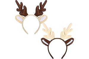 2 Pieces Christmas Reindeer Antler Headbands