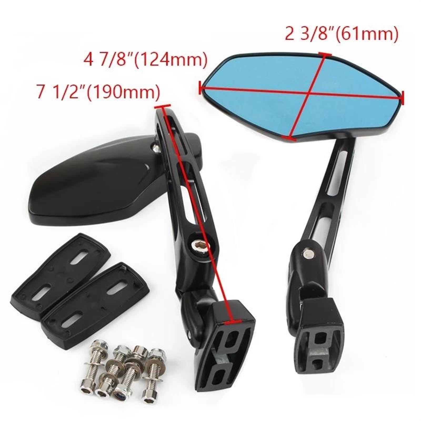 Per FZ1 FZR YZF R1 R6 R6 1000 600 Moto Corsa Specchietto Retrovisore Specchietto Retrovisore Moto Specchietti Manubrio