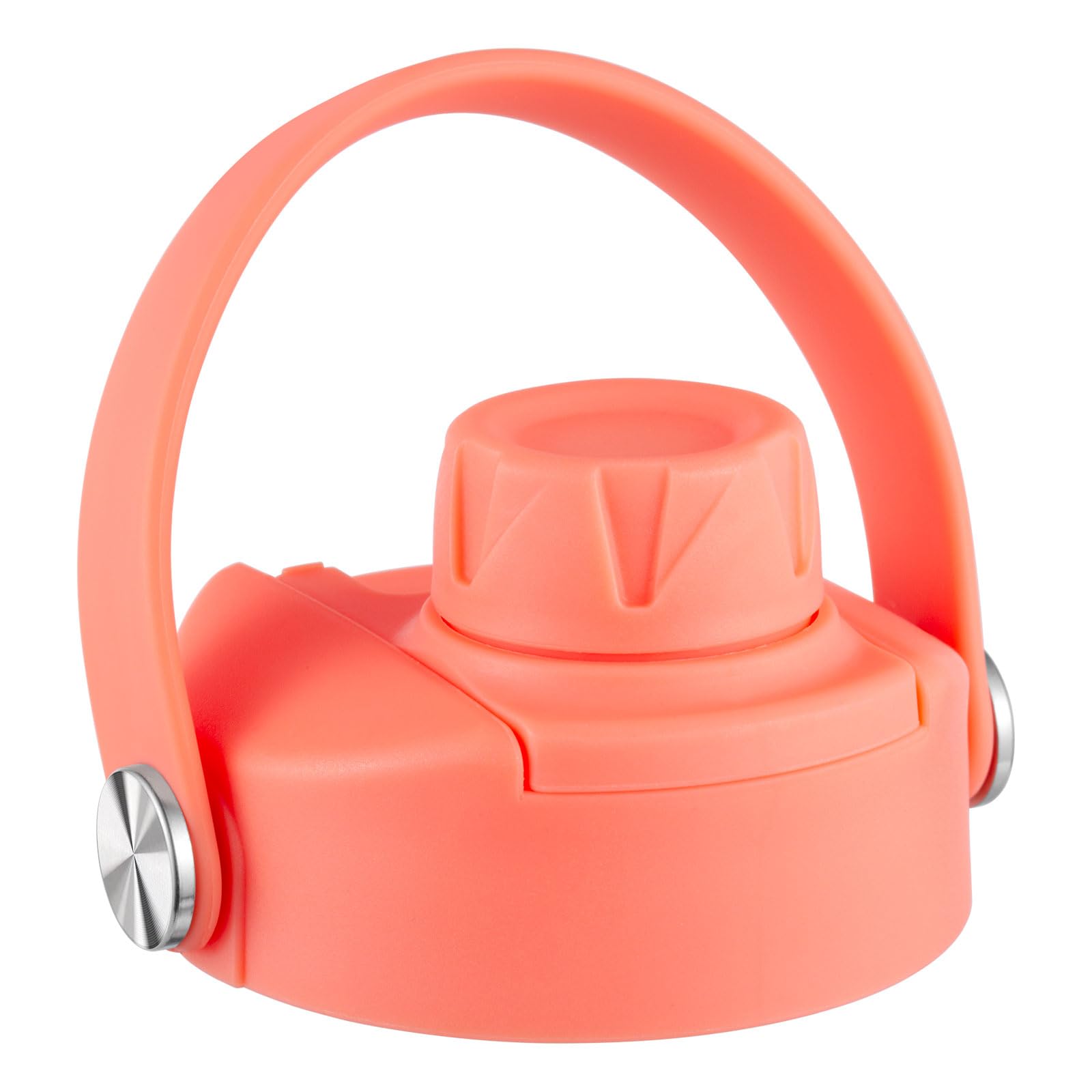 Lid for Hydro Flask 32 40 oz Wide Mouth, Replacement Lids Compatible with Hydro Flask Wide Mouth Water Bottle, Top Spout Lid with Handle, Wide Mouth Lid Chug Cap Accessories, Hibiscus