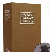 LetCart Caja fuerte para libro de desviación, con cerradura de combinación para dinero, objetos de valor, tamaño mediano, pared interior gruesa, altamente simulada, color marrón