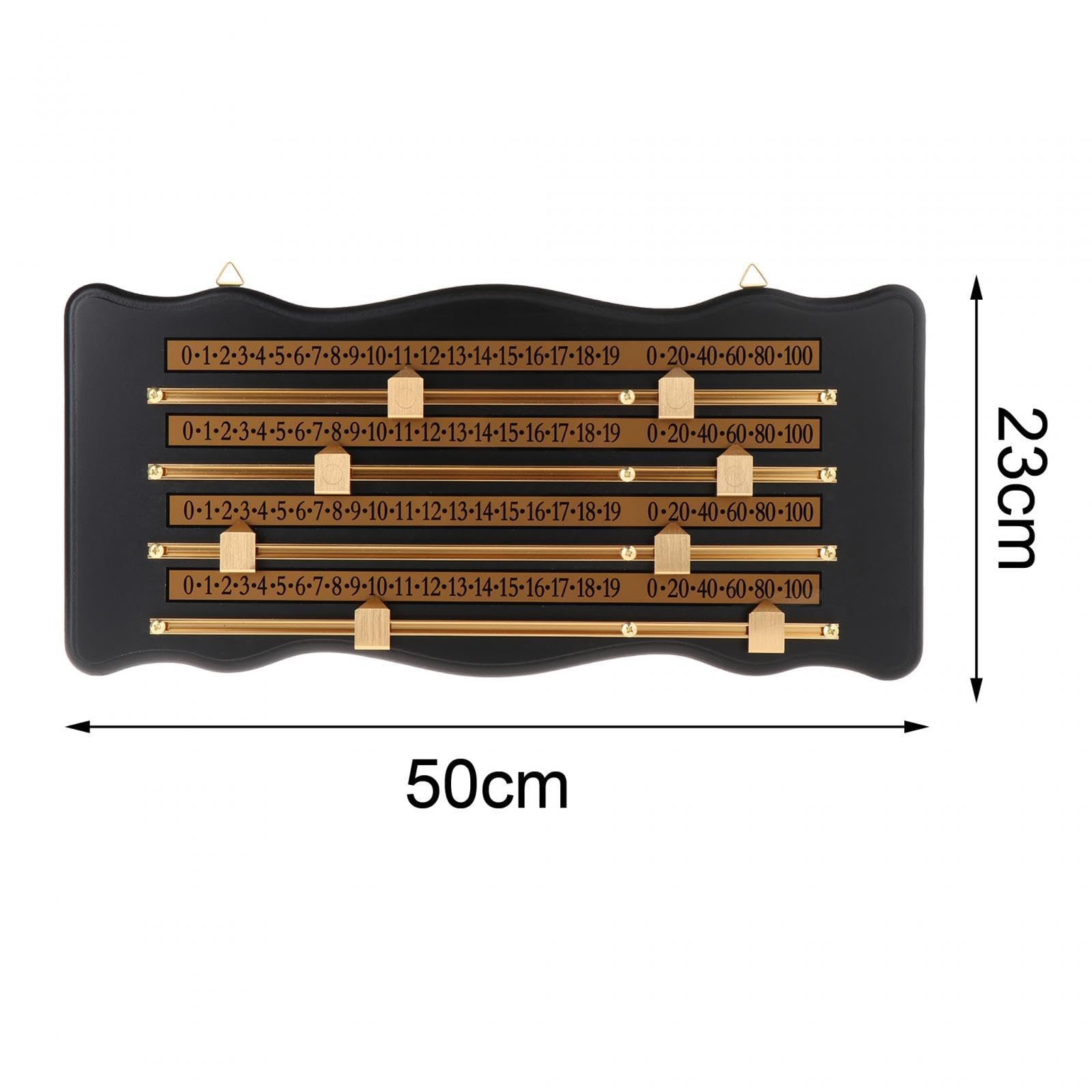 Tabellone Segnapunti da Parete per Shuffleboard, Attrezzatura Arbitrale, Tabellone Segnapunti in Legno per Biliardo.